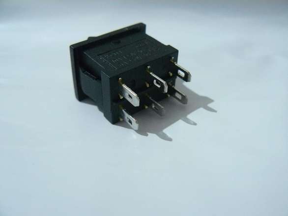 Rocker Switch - Panel Mount Rectangular - DPDT