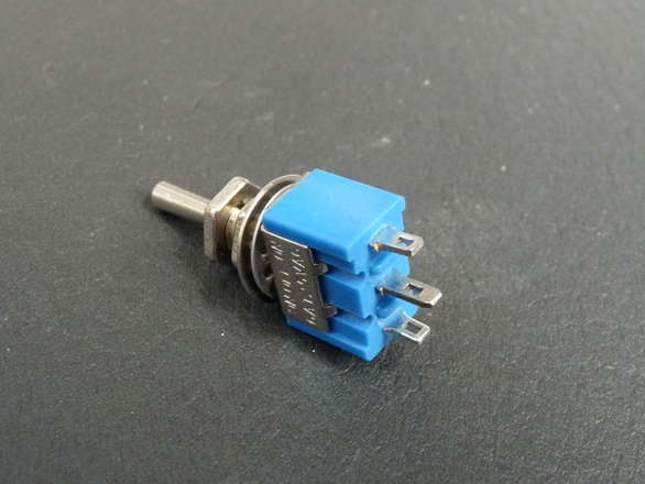 SPDT Center Off - Small Panel Mount Toggle Switch 6mm Thread