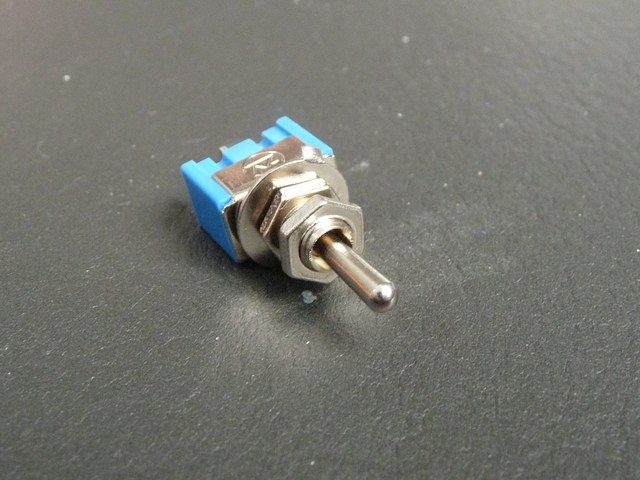 SPDT Center Off - Small Panel Mount Toggle Switch 6mm Thread