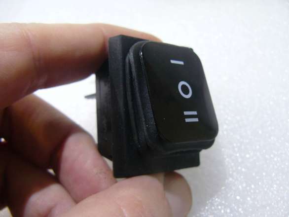 Very Large On-Off-On (DPDT/DPCO) Rubber Booted Rocker Switch Panel Mount