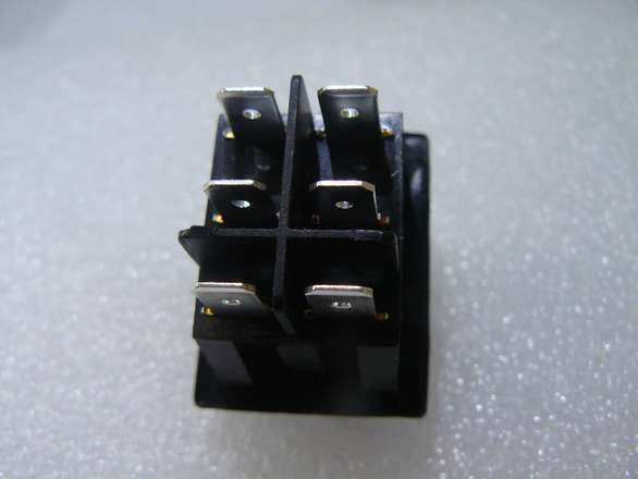 Very Large On-Off-On (DPDT/DPCO) Rubber Booted Rocker Switch Panel Mount