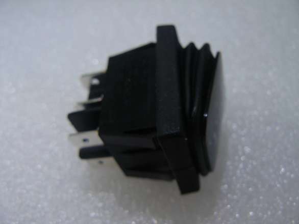 Very Large On-Off-On (DPDT/DPCO) Rubber Booted Rocker Switch Panel Mount