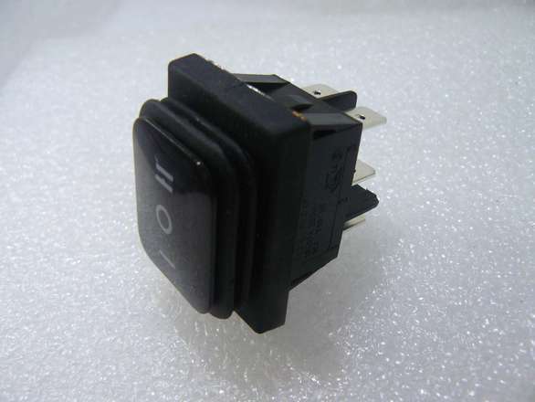 Very Large On-Off-On (DPDT/DPCO) Rubber Booted Rocker Switch Panel Mount