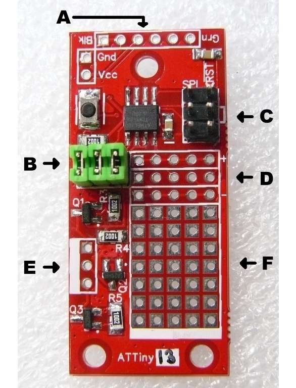 ATtiny13 Prototyping Board - Arduino Ready