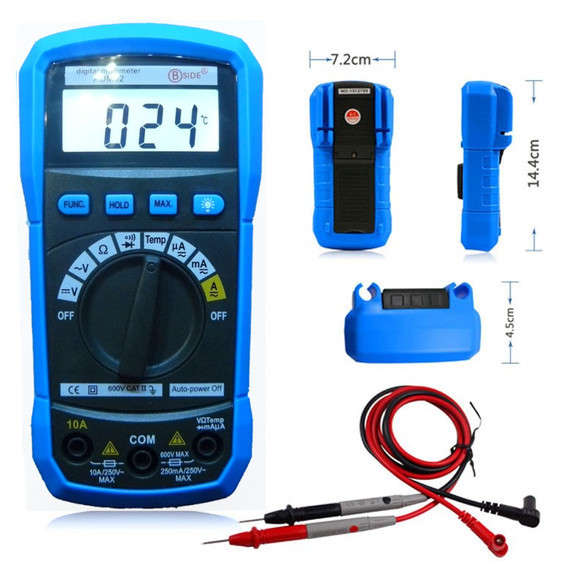 Autorange Multimeter with Temp and Backlight