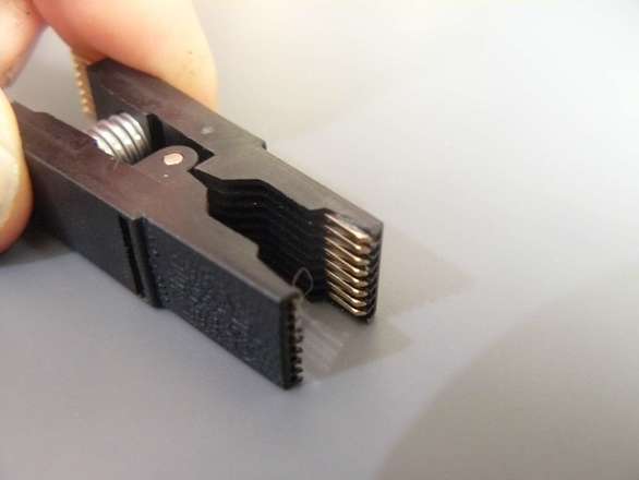 SOP/SOIC  Test Clip, Offset Pins To Fit Dupont Wires, Choose 8 or 16 Pin