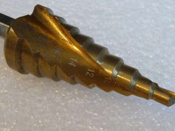 Step Drill 4-20mm Spiral with Hex Shank