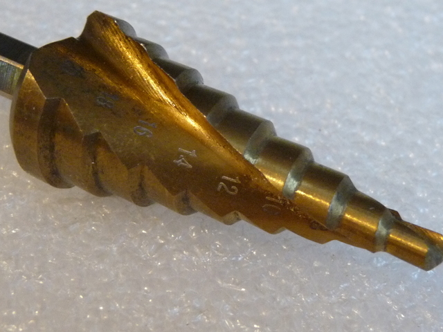 Step Drill 4-20mm Spiral with Hex Shank