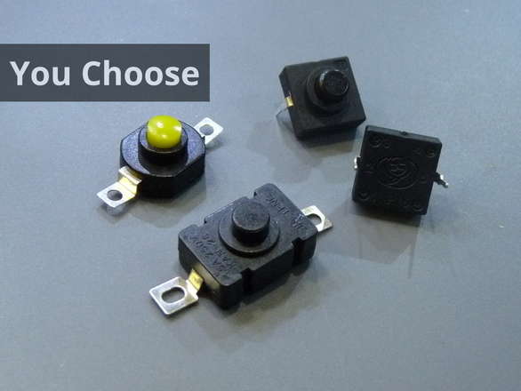 Locking Push Toggle Switch Button (eg torch type switch)