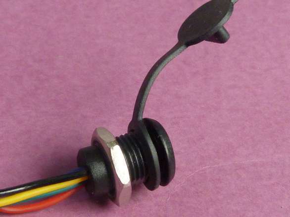 USB Socket Type-C Panel Mount - 6 Wire