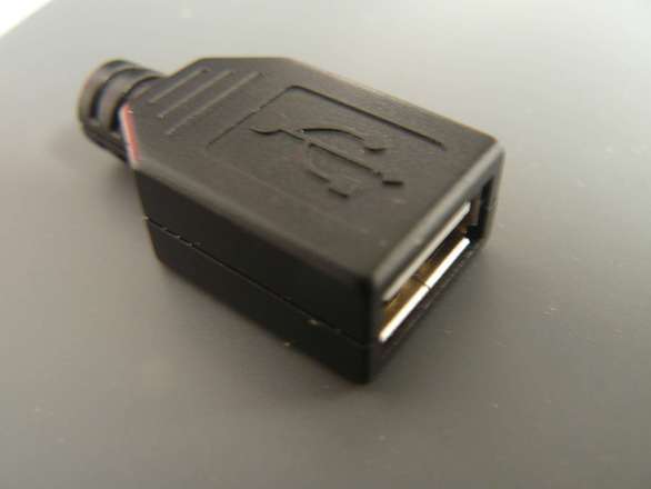 USB Type-A Female Solderable Line Socket