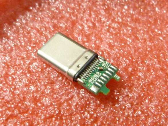 USB Type-C Male Solderable (but a bit challenging) Bare Plug