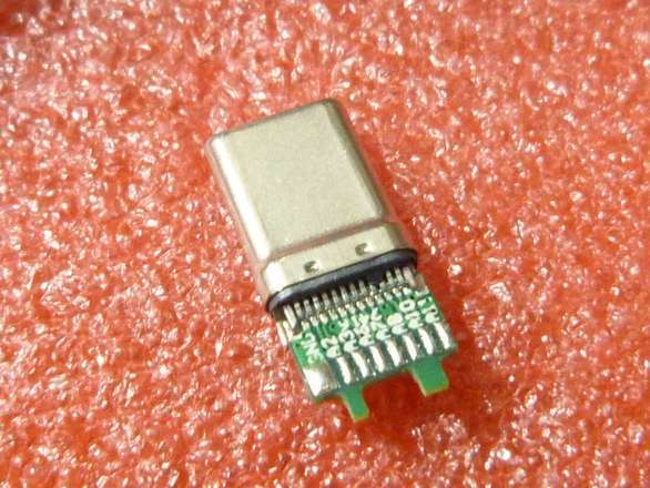 USB Type-C Male Solderable (but a bit challenging) Bare Plug