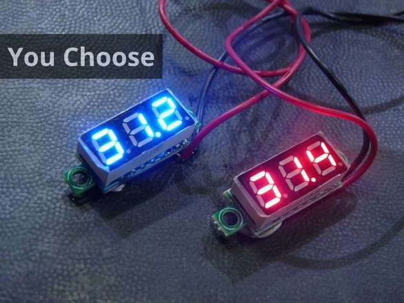 Voltmeter 3-40V, 2 Decimal Places, Mini