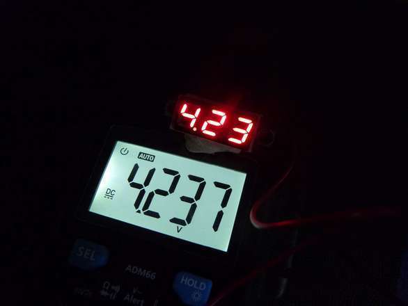Voltmeter 3-40V, 2 Decimal Places, Mini