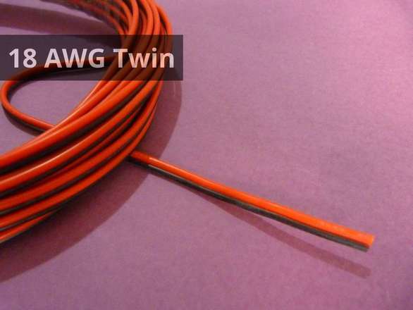 Twin Silicone Wire 18AWG Per 50cm Super Flexible 18 AWG
