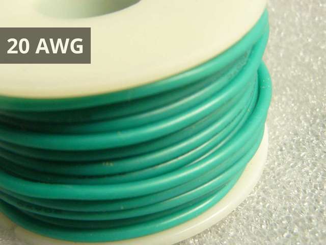 Green Silicone Wire 20AWG Per 50cm Super Flexible