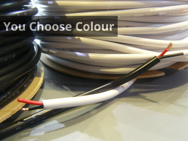 Twin Core Wire Double Insulated Cable 20AWG Per 50cm 