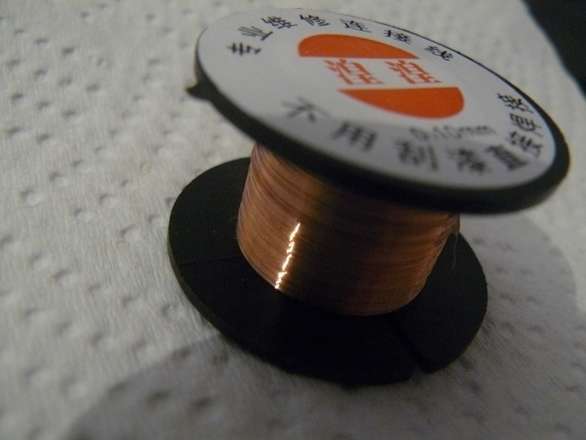 Solderable Enamel Coated Wire, 0.1mm, 8m Length