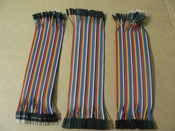 Dupont Wires 20cm - MM, MF, FF - 40 Wires Each (120 Wires)