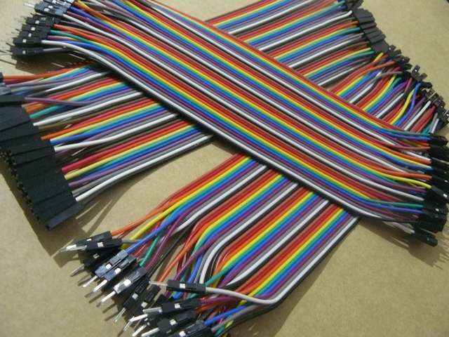 Dupont Wires 20cm - MM, MF, FF - 40 Wires Each (120 Wires)