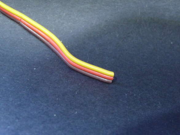 Servo Wire Per 50cm, Brown Red Orange BRO, You Choose 22 or 26 AWG