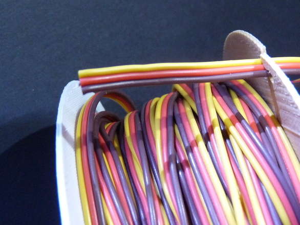 Servo Wire Per 50cm, Brown Red Orange BRO, You Choose 22 or 26 AWG