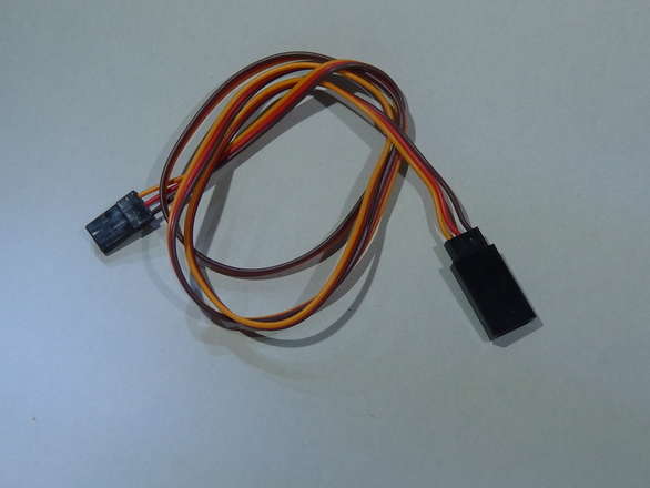 Servo Extension Wire, Brown Red Orange BRO, You Choose Length, 22/26 AWG