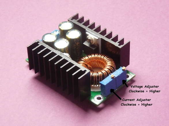 CC/CV Step Down Converter - High Power - 8-32v In, 1-28v Out