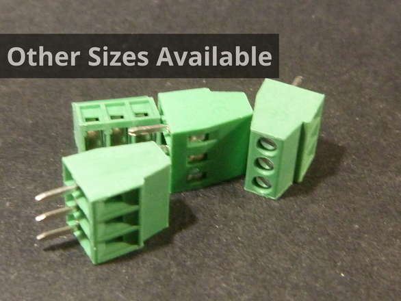 Screw Terminals 2.54mm - You Choose Size, 4/Pack