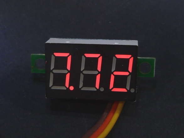 Voltmeter 0-30V 3 Wire You Choose Colour