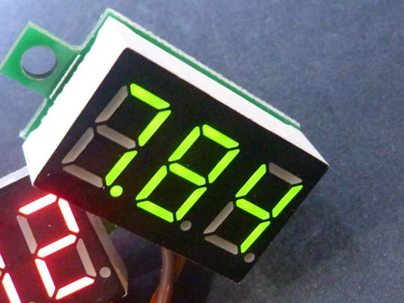Voltmeter 0-30V 3 Wire You Choose Colour