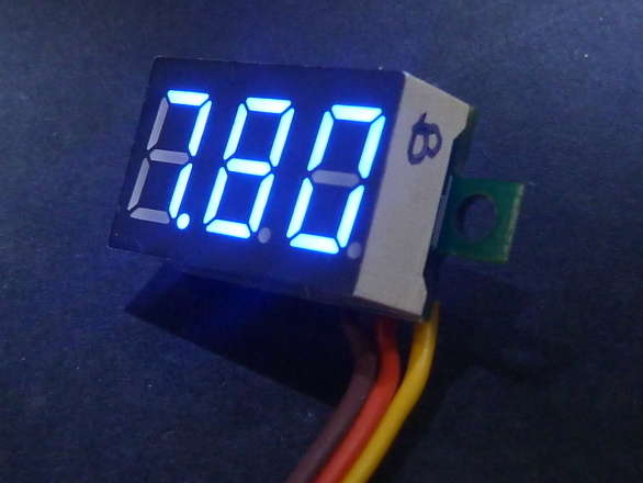 Voltmeter 0-30V 3 Wire You Choose Colour
