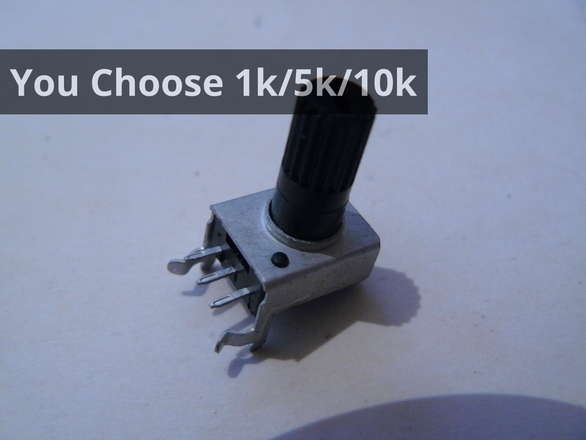 PCB Mount Potentiometer, Right Angle, You Choose Value