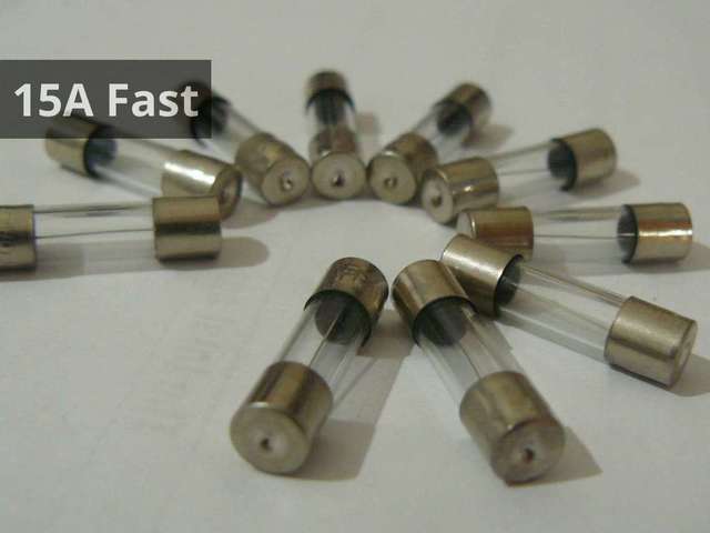 15A - F15AL250V 5x20 Fuses - You Choose Value - 10/Pack
