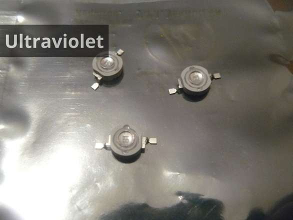 (3 of) 1 to 3 Watt Ultraviolet UV LED