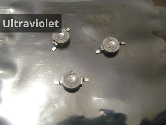(3 of) 1 to 3 Watt Ultraviolet UV LED