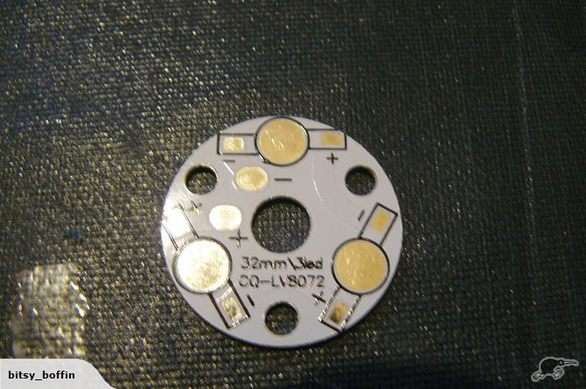 Mounting Plate For Three 1 to 3 Watt LEDs