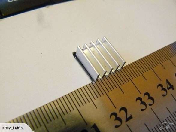 (2 of) Mini Heatsink, Self Adhesive, 11mm x 11mm