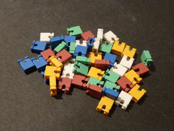 Coloured Pin Jumpers / Shorting Blocks / Shunt - 50/Pack