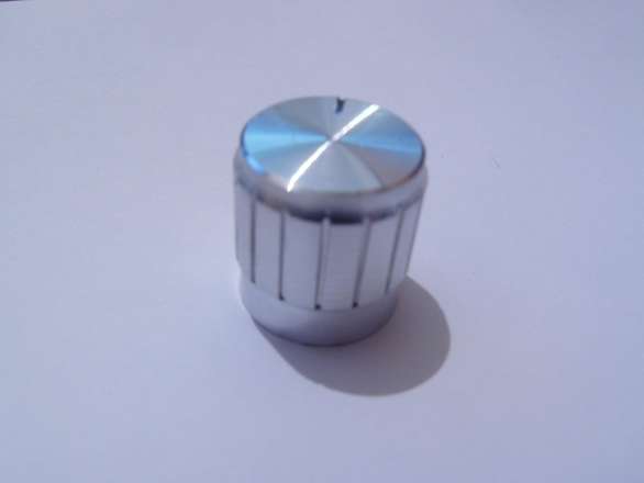 17mm Aluminium (Silver) Potentiometer Encoder Knob