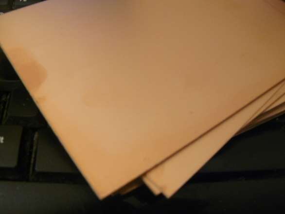 Double Sided Blank PCB 7x10cm - FR4 - 0.4mm Very Thin Quarter Thickness PCB