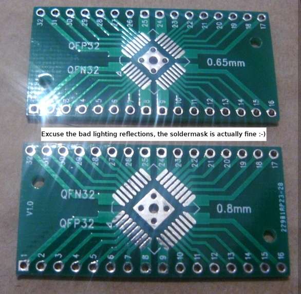 (2 of) Surface to DIP, QFP32/QFN32 to DIP 32