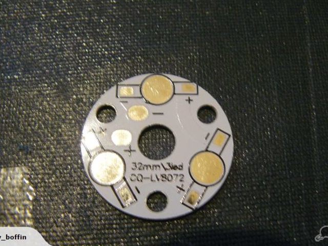 Mounting Plate For Three 1 to 3 Watt LEDs