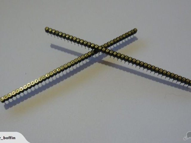(2 of) 40pin Female Machine Pin Socket Fit IC Legs