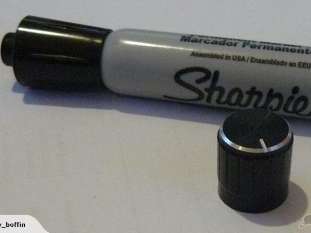 17mm Aluminium (Black) Potentiometer Encoder Knob