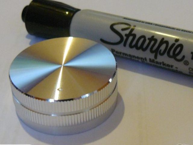 40mm Aluminium (Silver) Potentiometer Encoder Knob