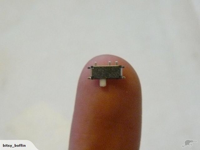 (4 of) Very Miniature Toggle Slide Switch (SMD)