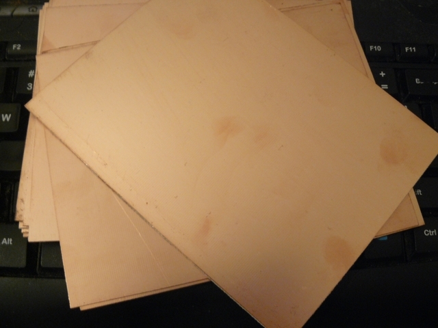 Double Sided Blank PCB 10x15 cm - FR4 - Thickness 1.0mm +/- 0.1mm